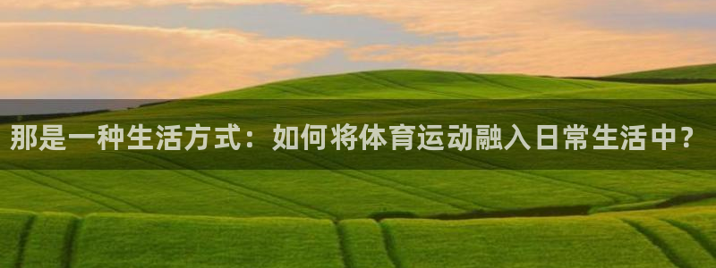 一竞技官网下载联系电话：那是一种生活方式：如何将体育