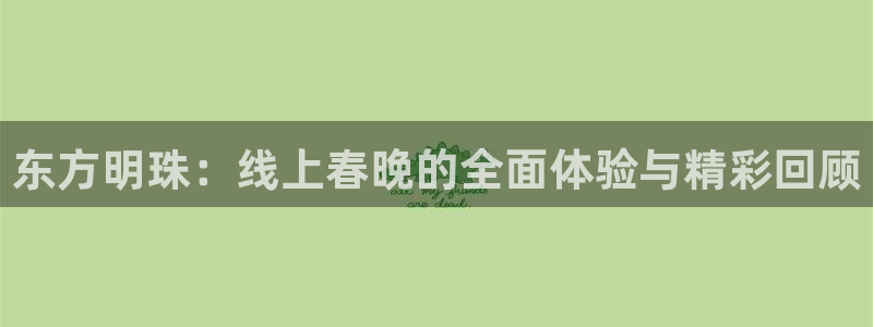 雨燕免费看足球直播：东方明珠：线上春晚的全面体验与精彩回顾